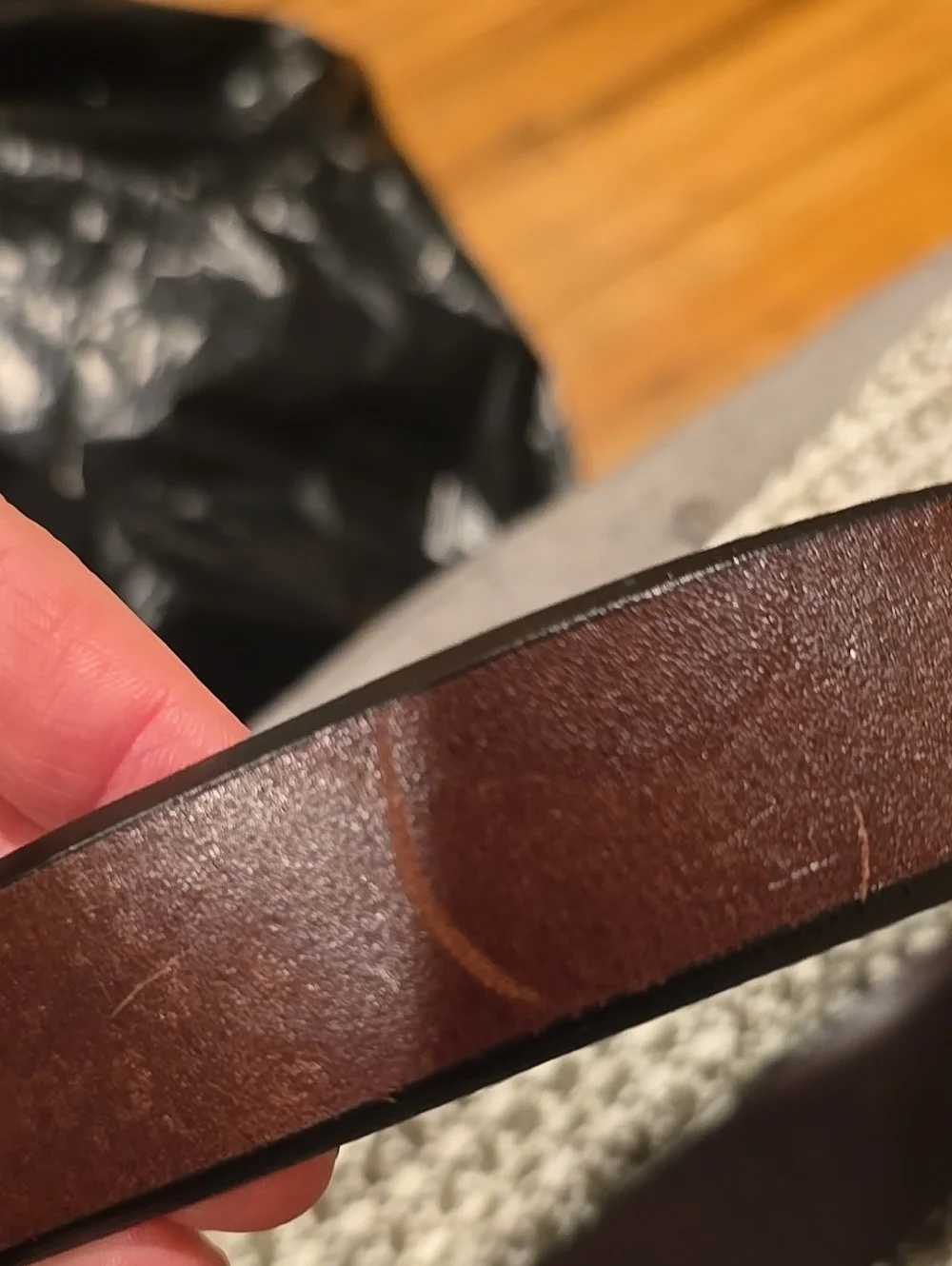 ❤️10/$40 Leather Classic Brown Leather Belt with Brushed Metal Buckle